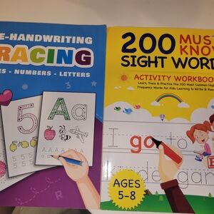 Handwriting Tracing and Sight Words Activity Workbook Set